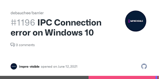 IPC connection error